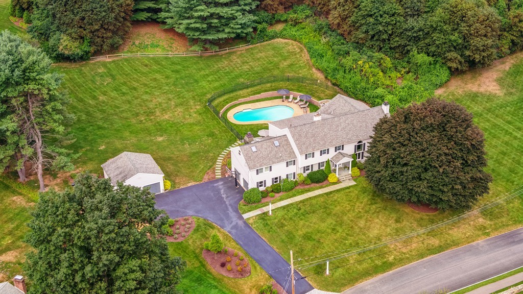 33 Oxbow Road Needham, MA 02492 - Photo 2 of 24 an aerial view of a pool