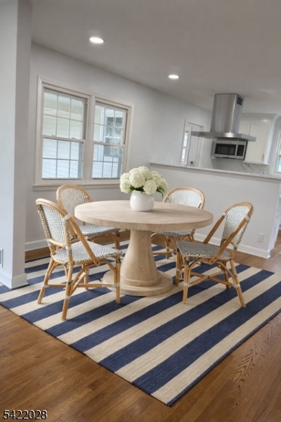 6 Windsor Way Berkeley Heights, NJ 07922 - Photo 5 of 36 a living room with kitchen island stainless steel appliances furniture and a large window