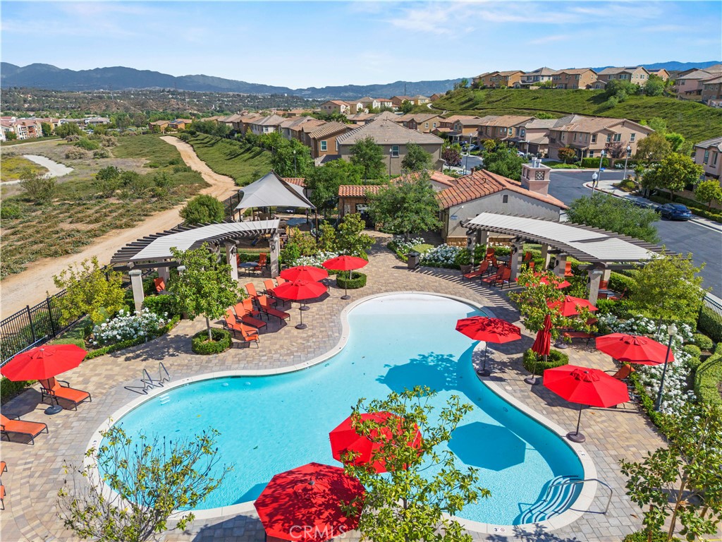 28319 Chisel Court Valencia, CA 91354 - Photo 68 of 74 an aerial view of residential houses and outdoor space