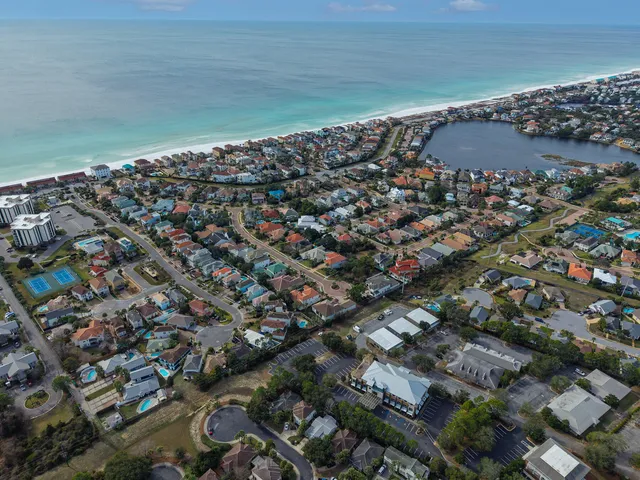 an aerial view of a city