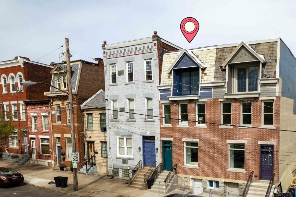 a view of a street in front of building