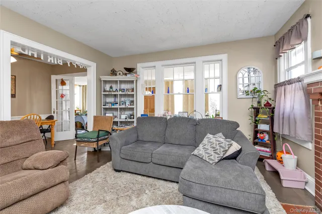 a living room with furniture and a couch