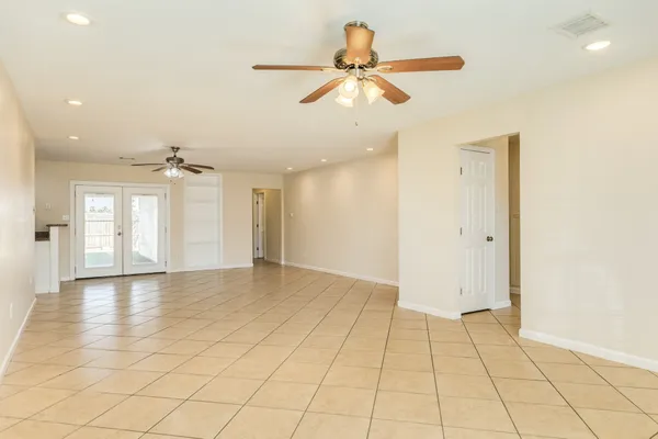 a view of an empty room