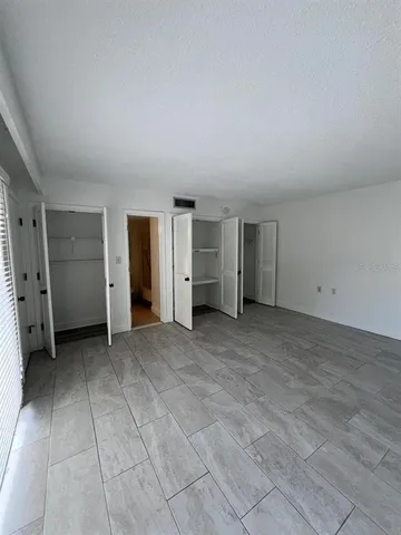 an empty room with a natural light