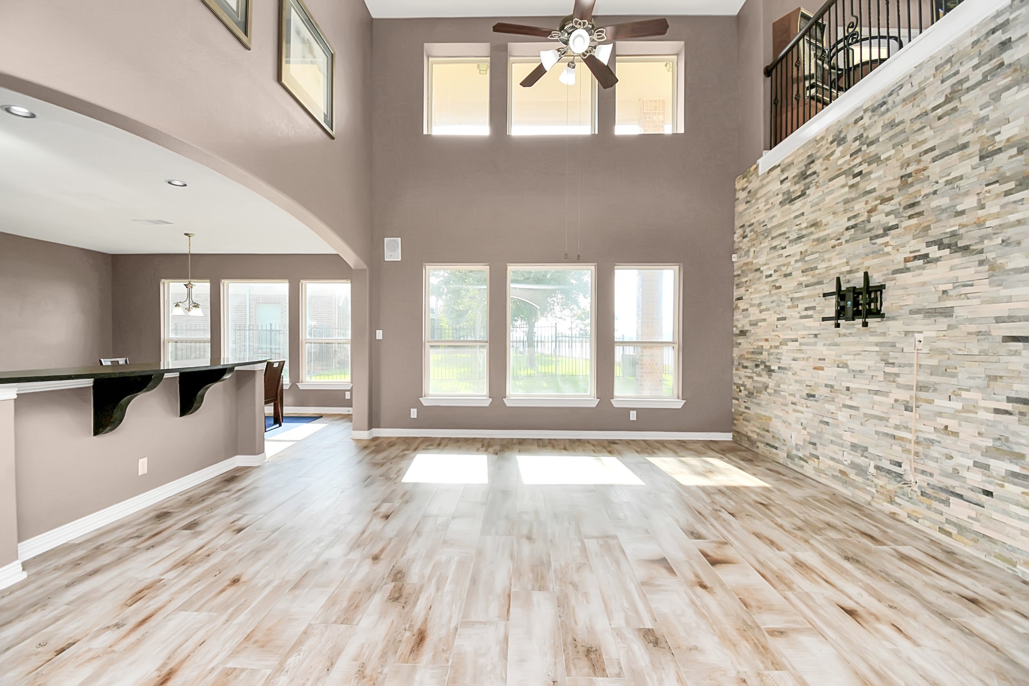 9511 Emerald Lakes Drive Rosharon, TX 77583 - Photo 11 of 38 a view of livingroom with wooden floor