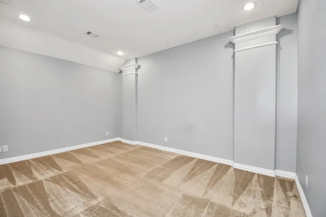 a view of an empty room