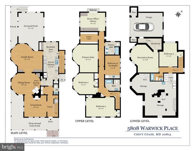 $2,375,000 | 5808 Warwick Place, Chevy Chase, MD 20815