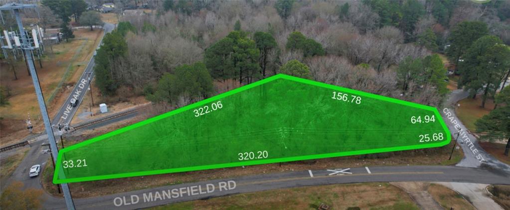 a green field with some trees in the background