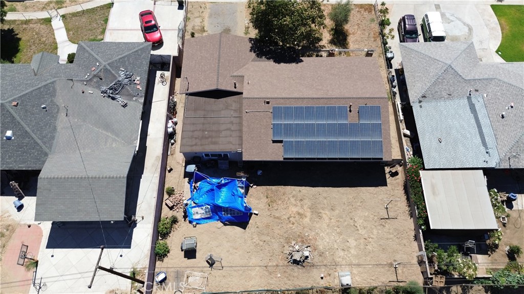 630 South Belden Street Rialto, CA 92376 - Photo 9 of 10 Arial View of Lot and Solar Panels