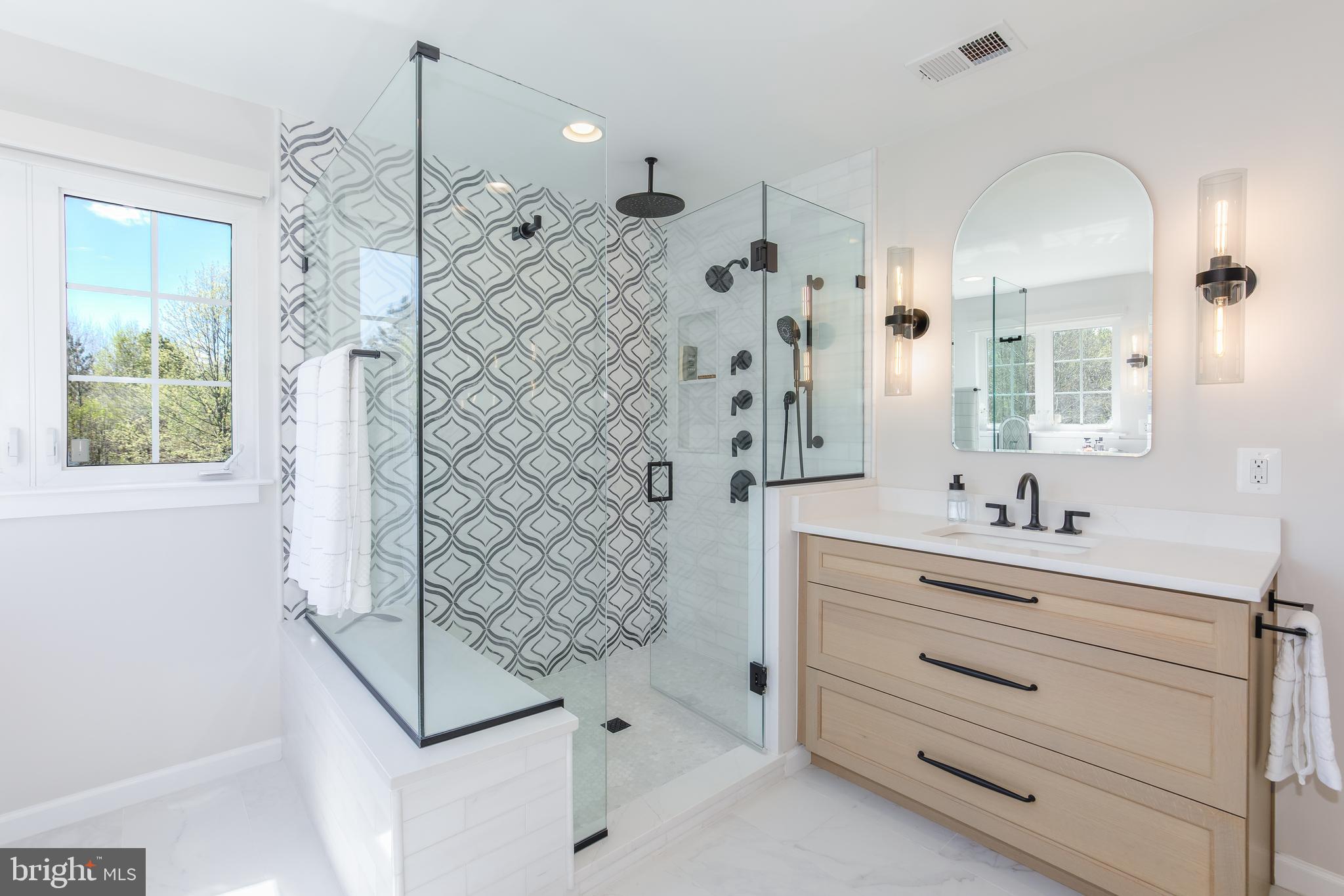 18302 Clear Smoke Road Boyds, MD 20841 - Photo 35 of 64 Glass Enclosed Shower and Heated Flooring