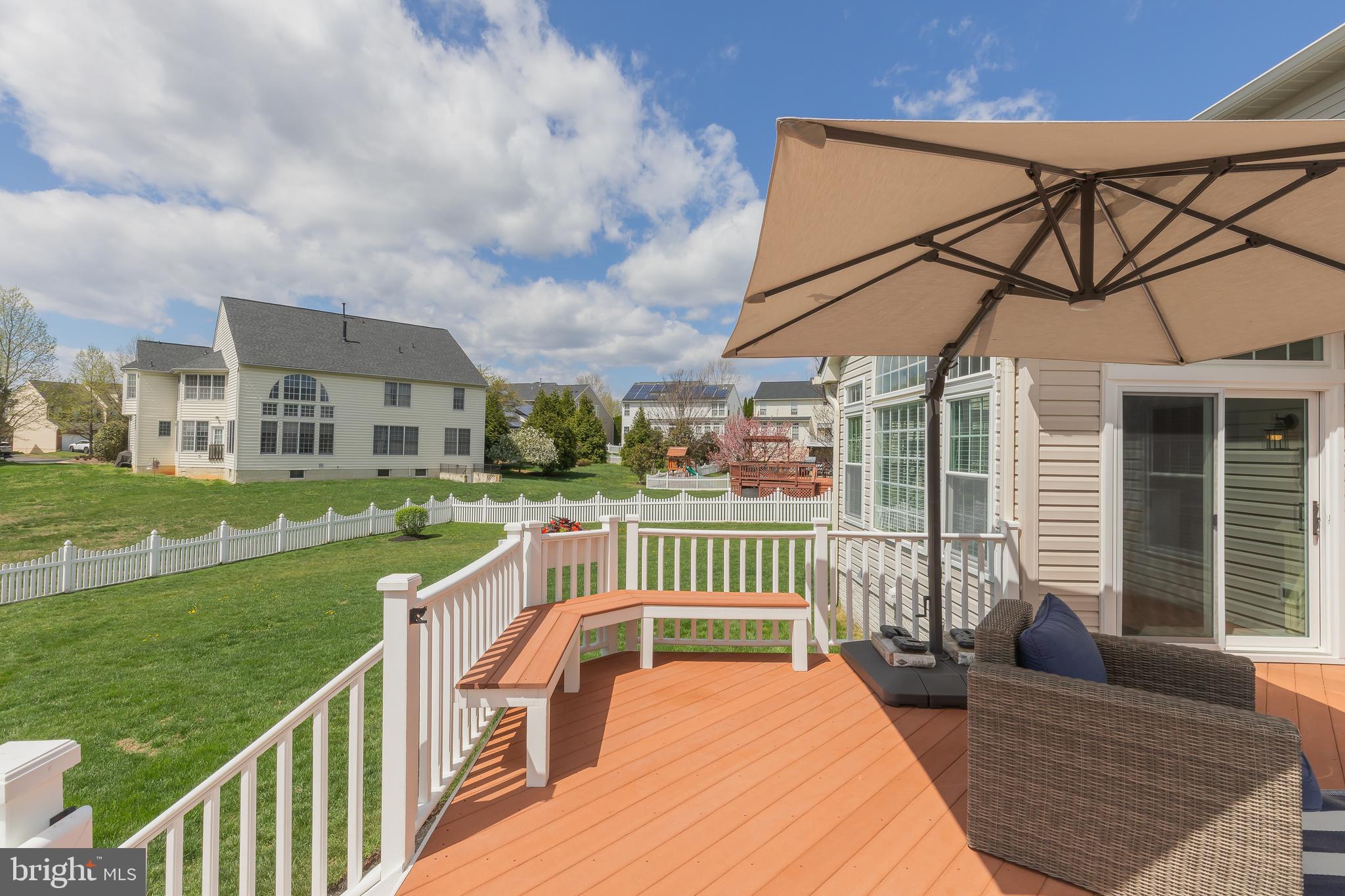 18302 Clear Smoke Road Boyds, MD 20841 - Photo 60 of 64 Deck Overlooks the Fenced Backyard