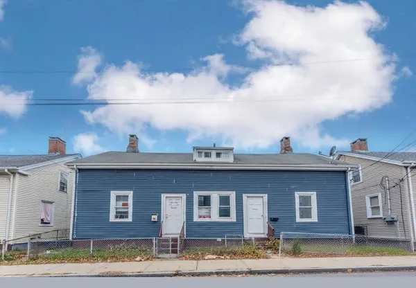 a front view of a house