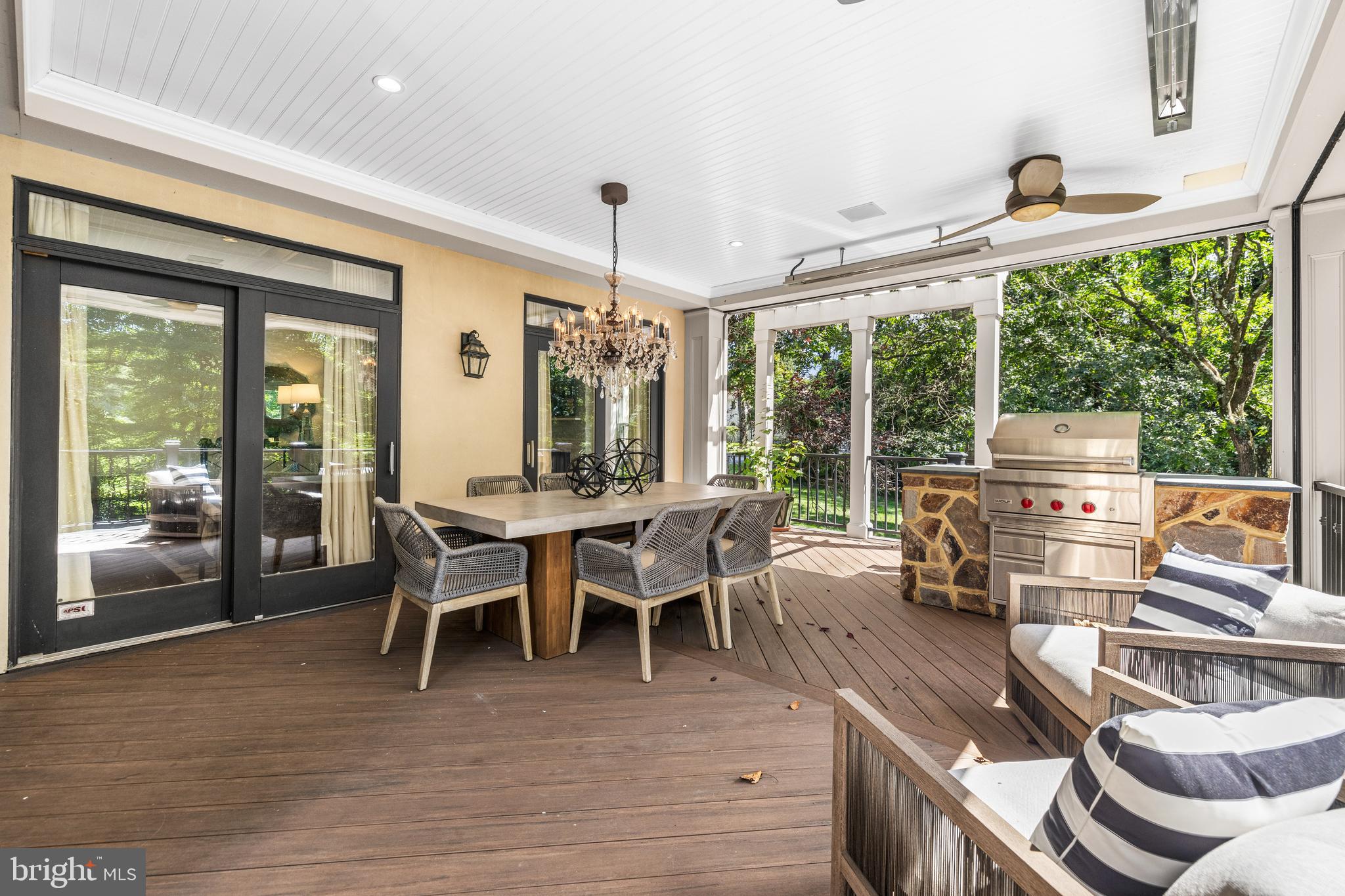 18 Hambleton Court Pikesville, MD 21208 - Photo 27 of 71 Main Level Covered Porch with Retractable Screens