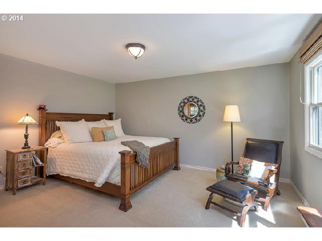 3700 Southwest 48th Place Portland, OR 97221 - Photo 7 of 16 a spacious bedroom with a bed and a lamp