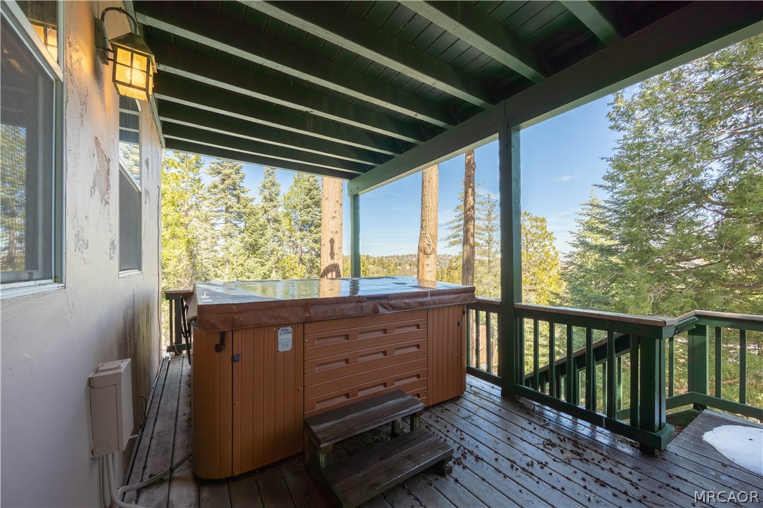 277 Grizzly Road Lake Arrowhead, CA 92352 - Photo 28 of 33 a view of a two chairs in the balcony