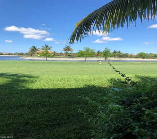 a view of an ocean from a yard