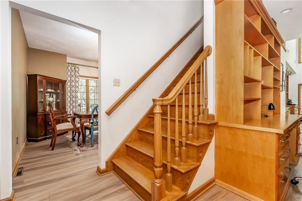 141 Timber Springs Drive Indiana, PA 15701 - Photo 32 of 50 a view of entryway with wooden floor and dining room view
