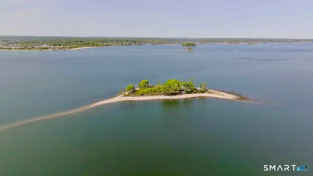 a view of lake with green space