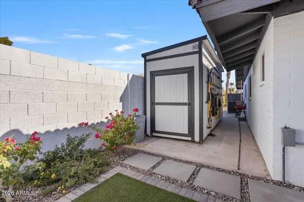 a view of a house with a swimming pool