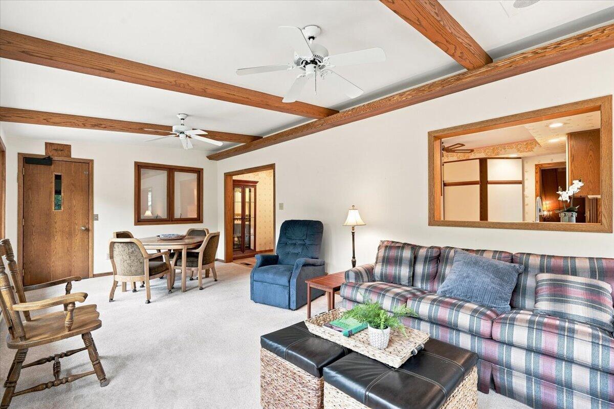 N7295 Ridge Road Plymouth, WI 53073 - Photo 21 of 70 Family room has pass thru to kitchen