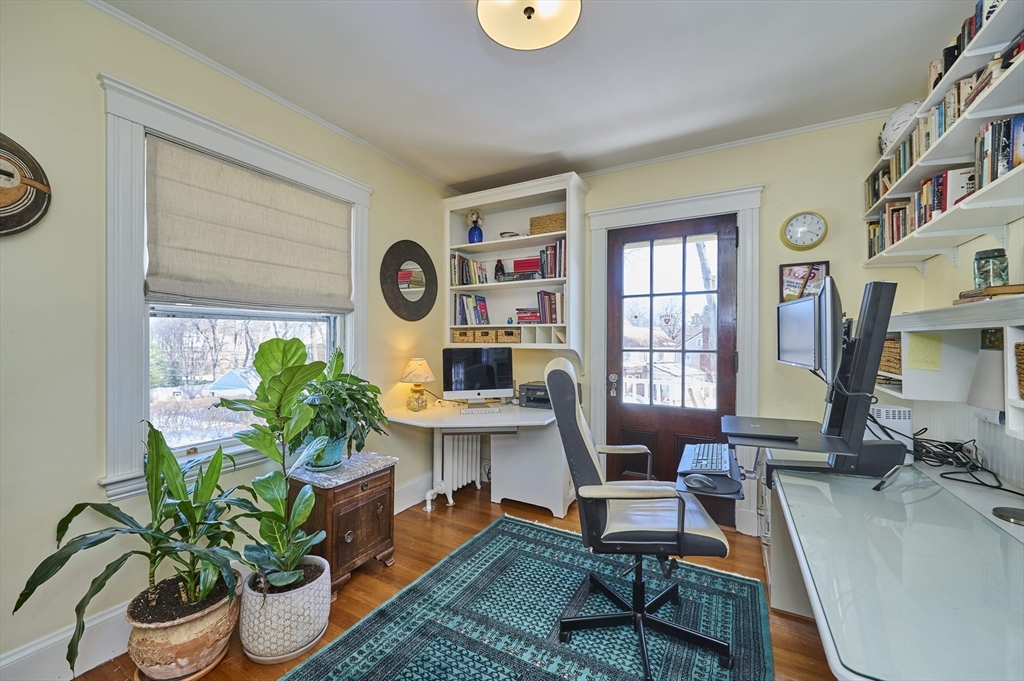132 Windermere Road Auburndale, MA 02466 - Photo 22 of 38 a workspace with furniture and a potted plant