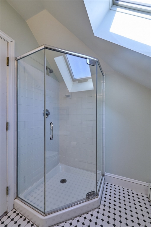 132 Windermere Road Auburndale, MA 02466 - Photo 28 of 38 a bathroom with a glass shower door