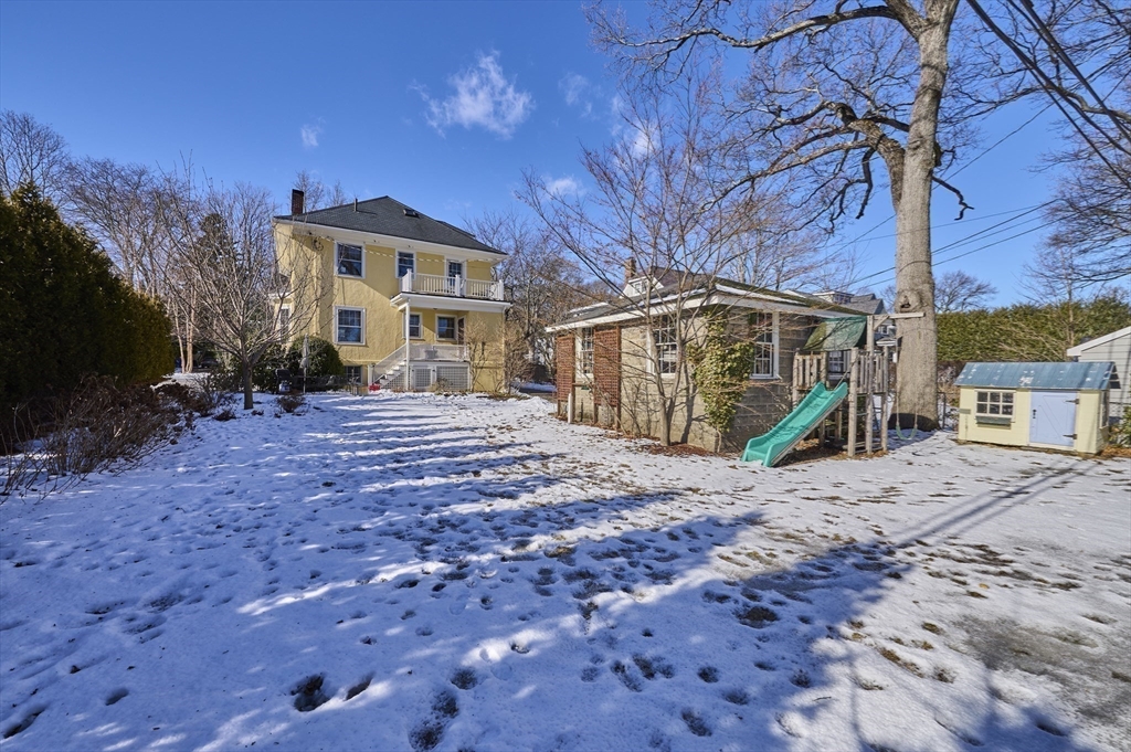 132 Windermere Road Auburndale, MA 02466 - Photo 37 of 38 a view of a house with a yard