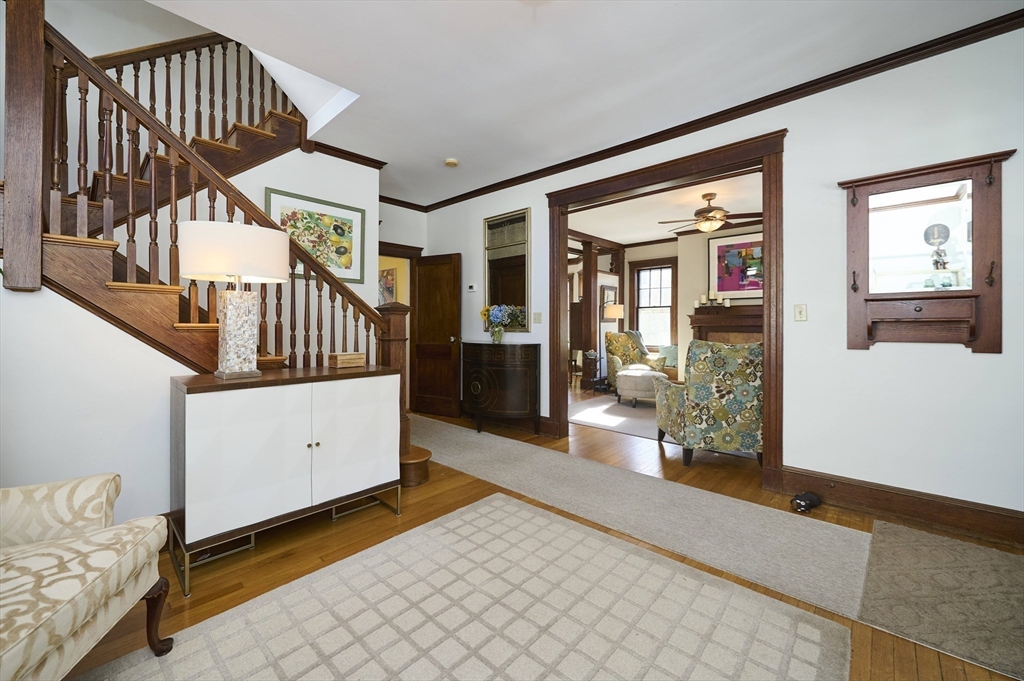 132 Windermere Road Auburndale, MA 02466 - Photo 6 of 38 a view of front door and bedroom stairs