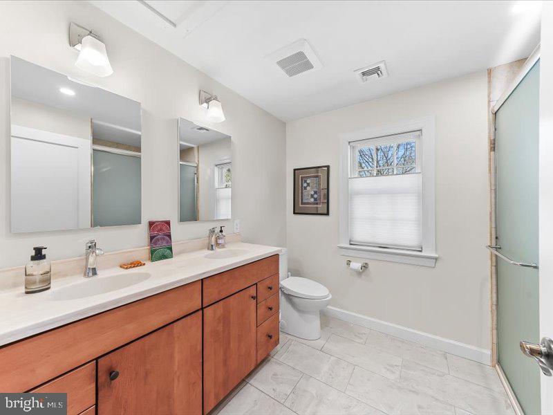 300 Harvard Avenue Swarthmore, PA 19081 - Photo 9 of 20 Full Bathroom with Dbl Sinks and Shower Stall