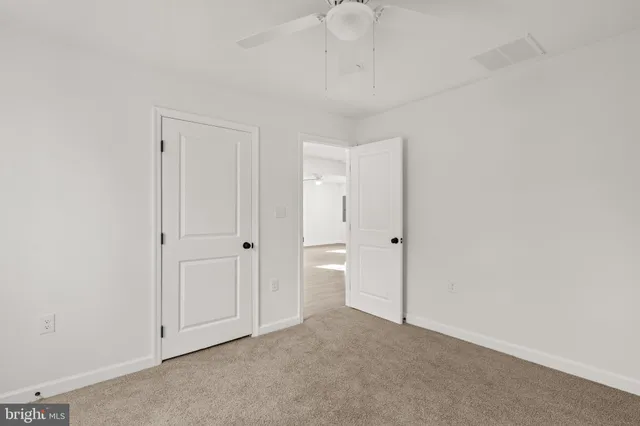 a view of an empty room