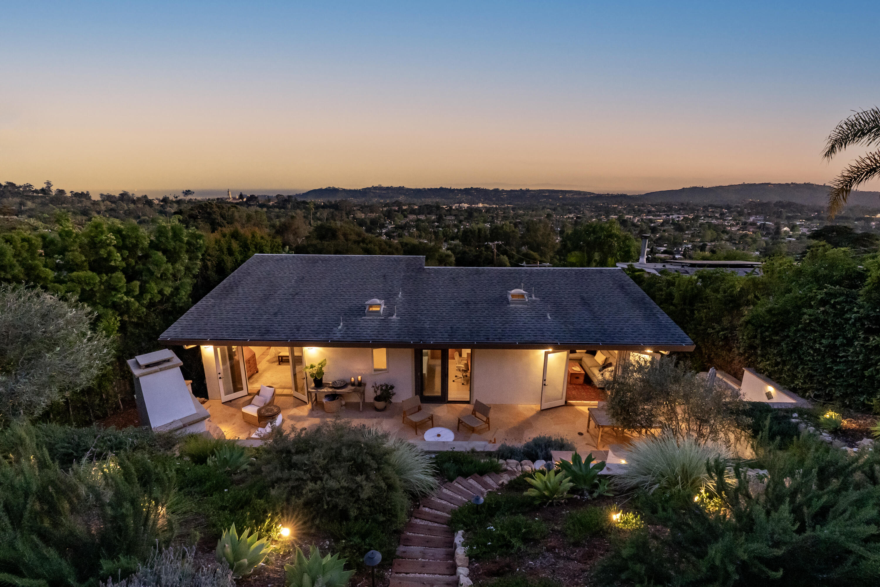 901 Cheltenham Road Santa Barbara, CA 93105 - Photo 5 of 27 an aerial view of house with yard swimming pool and outdoor seating
