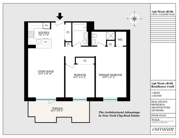 $799,500 | 736 West 187th Street, Unit 108 | Hudson Heights