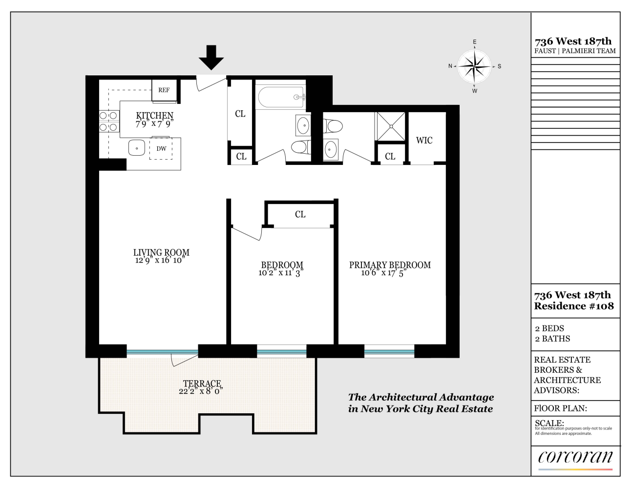 736 West 187th Street, Unit 108 Manhattan, NY 10033 - Photo 15 of 15 a picture of a floor plan