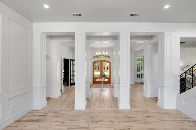 a view interior of a house and livingroom with wooden floor