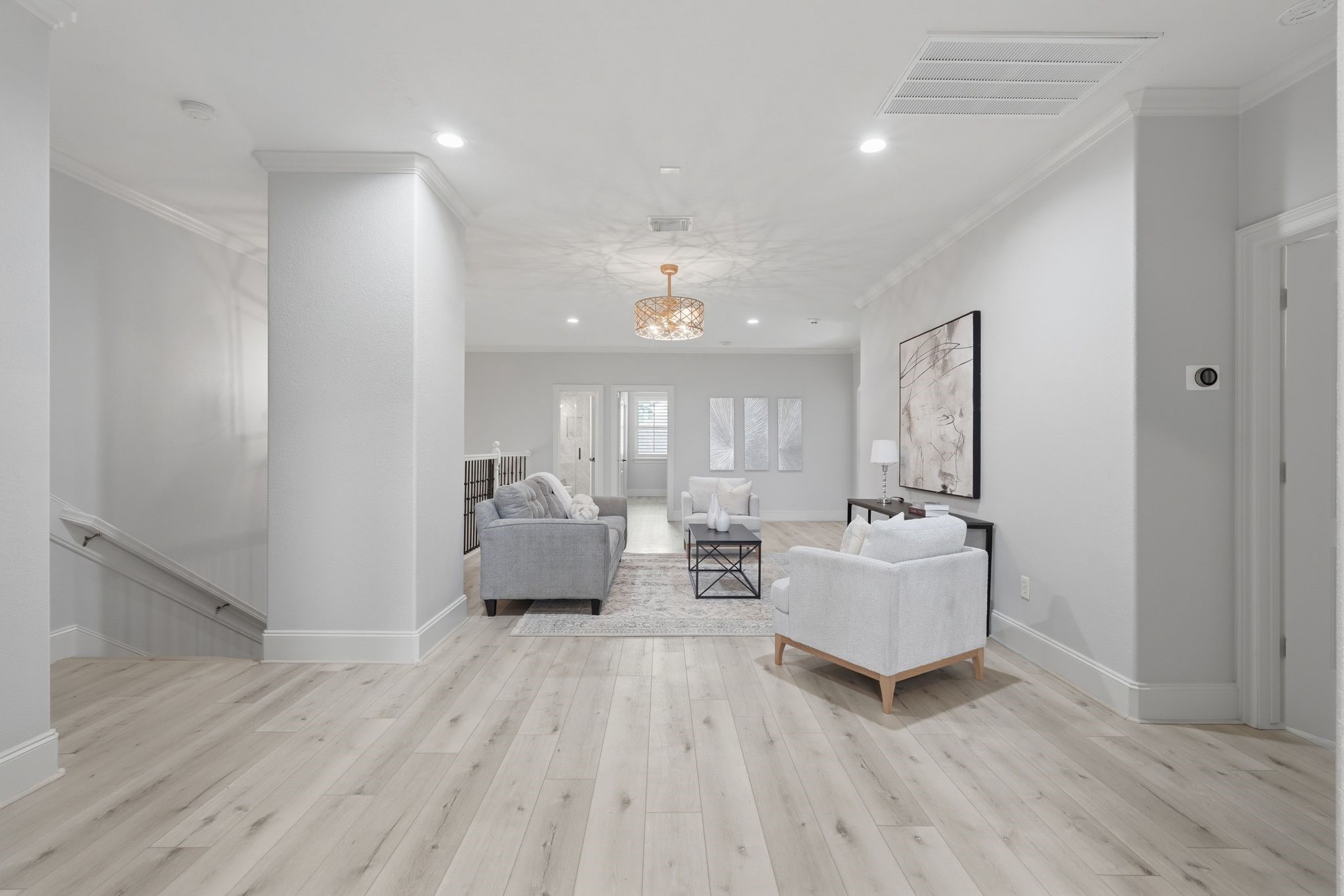 7603 Hogan Bridge Court Spring, TX 77389 - Photo 26 of 50 Versatile upstairs living area with an open view toward a guest bedroom.