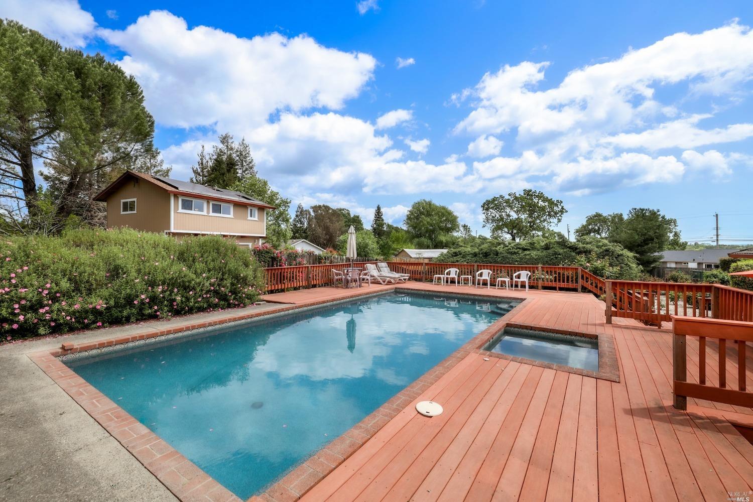 1454 Olivet Road Santa Rosa, CA 95401 - Photo 20 of 30 a view of swimming pool with lounge chair