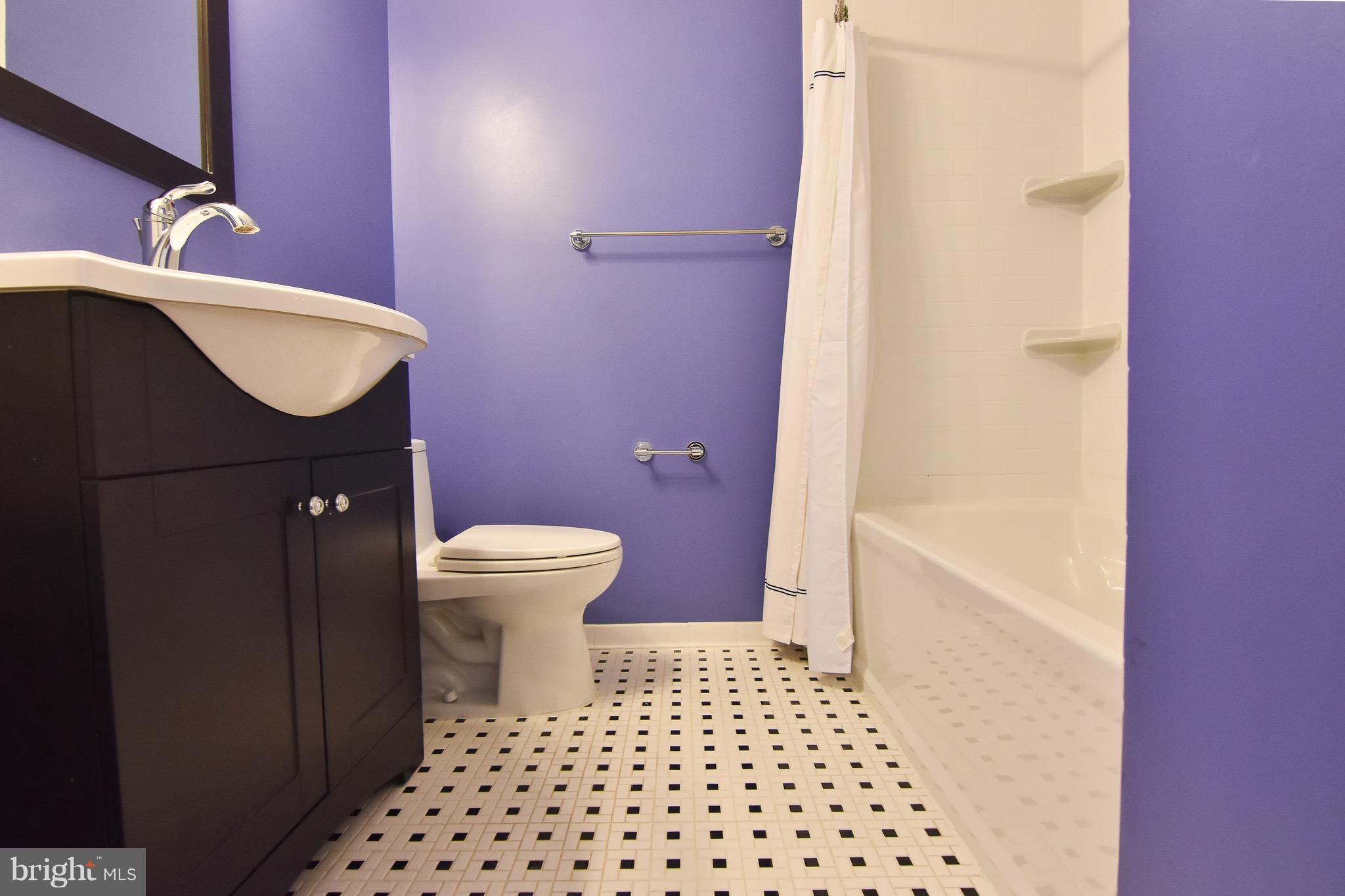 3302 Spring Lane Falls Church, VA 22041 - Photo 14 of 30 a bathroom with a sink a toilet and shower