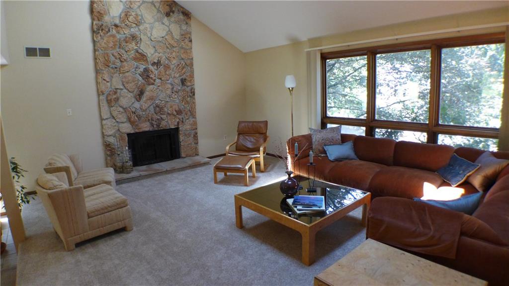 157 Countryview Drive McKees Rocks, PA 15136 - Photo 5 of 25 Fireplace #2 in the family room with brand new carpet & a BIG picture window!