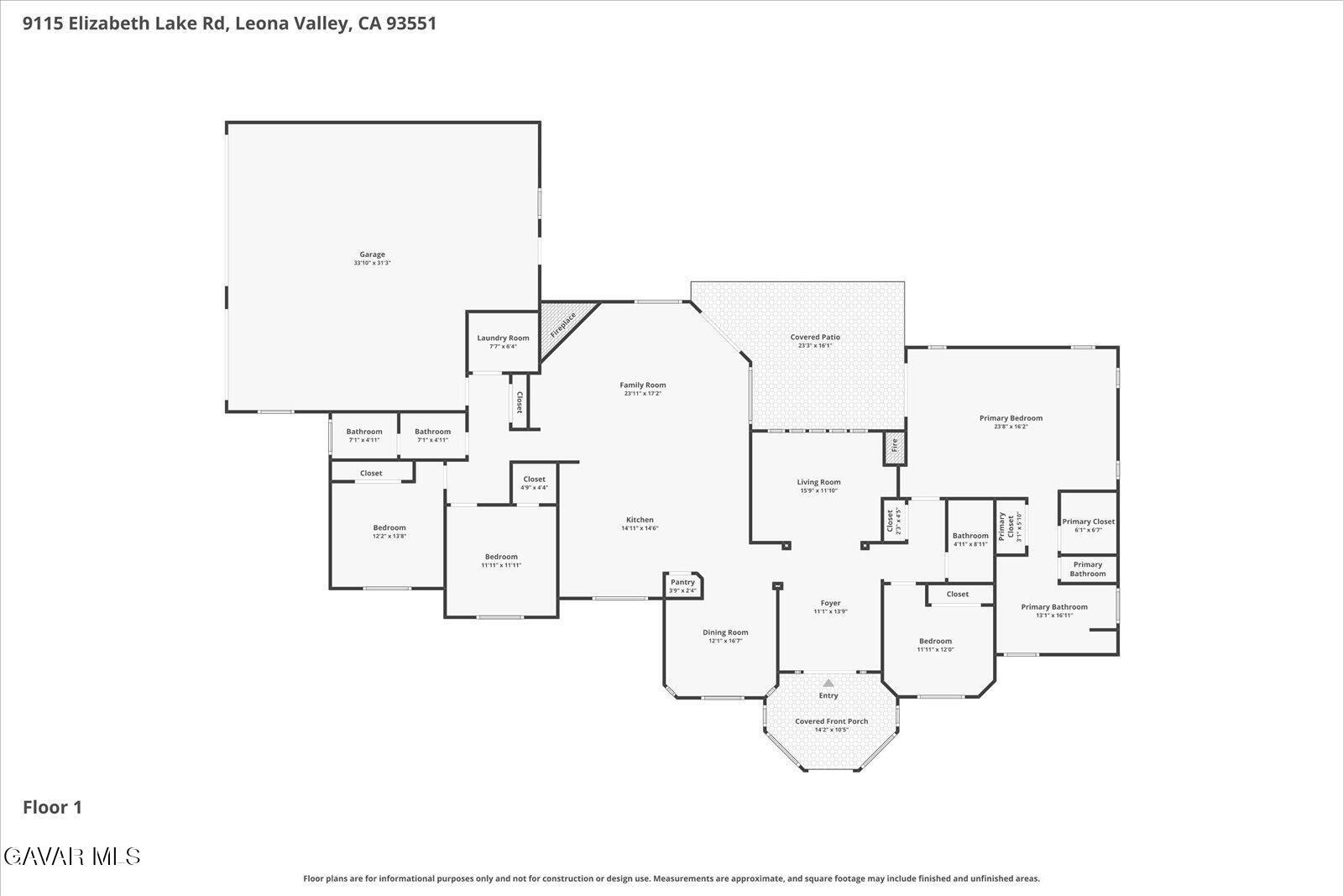 9115 Elizabeth Lake Road Leona Valley, CA 93551 - Photo 49 of 49 57-Floorplan