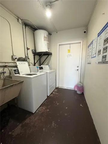 a room with storage and utility