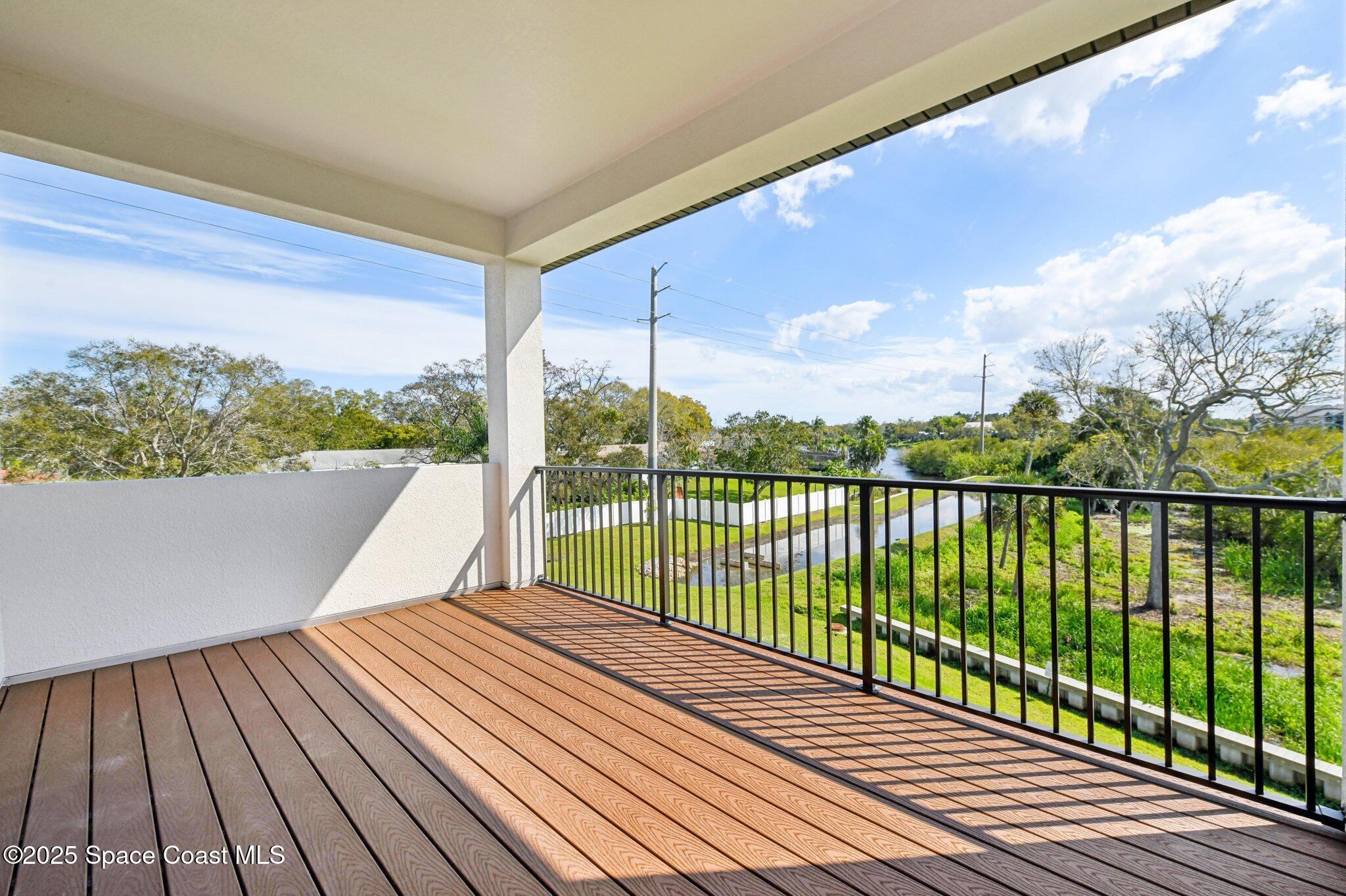 a view of balcony with staircase