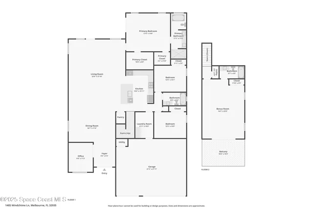 $949,900 | 1405 Windchime Lane, Melbourne, FL 32935
