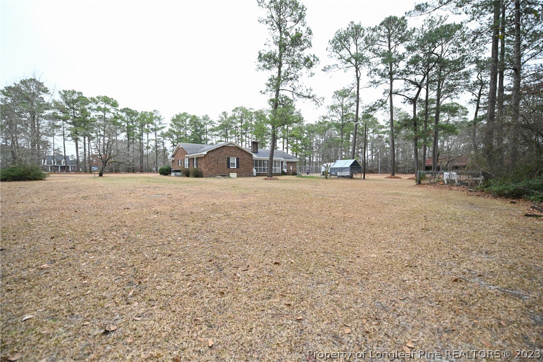 811 Butler Island Road Roseboro, NC 28382 - Photo 42 of 43 a big yard with trees in front of it