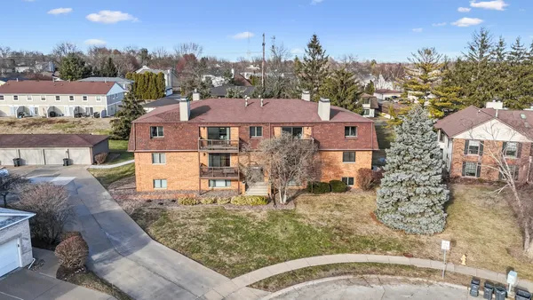 a aerial view of a house