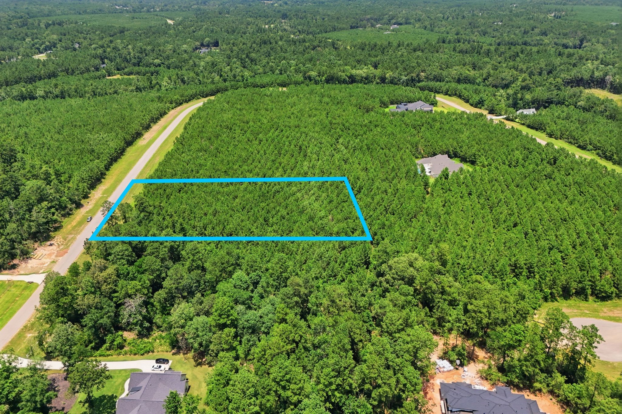 16222 Ridge Oak Road Willis, TX 77378 - Photo 5 of 32 Aerial view of 2 acre lot 18, section 09