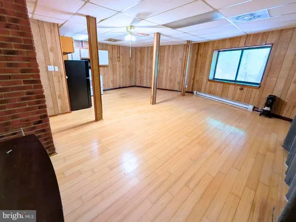 a view of hallway with stairs