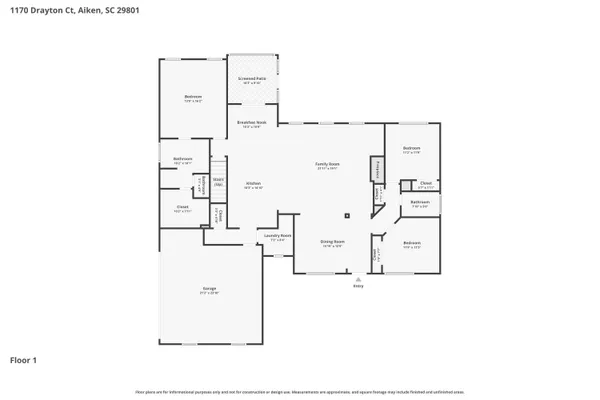 $625,000 | 1170 Drayton Court, Aiken, SC 29801