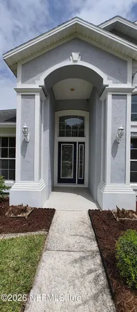 a front view of a house