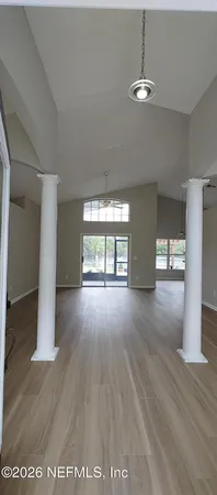 a view of livingroom with hardwood floor and window