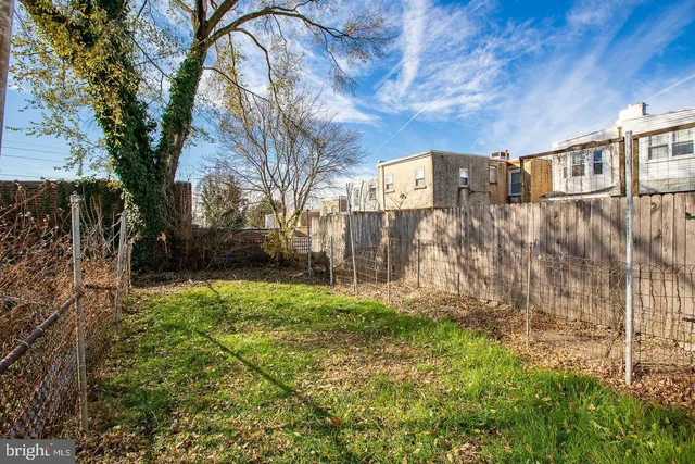 a backyard of a house